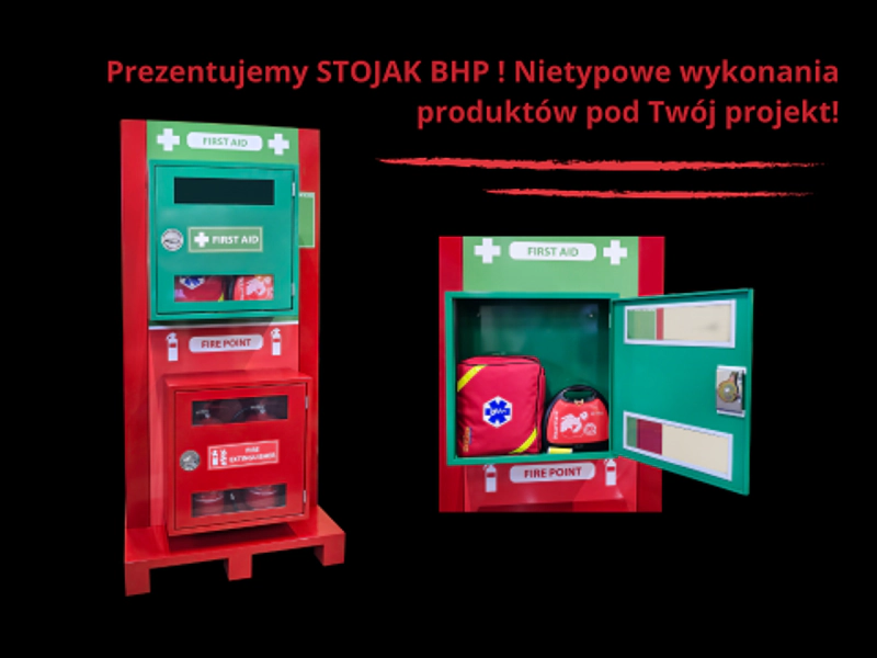 Prezentujemy STOJAK BHP ! Nietypowe wykonania produktów pod