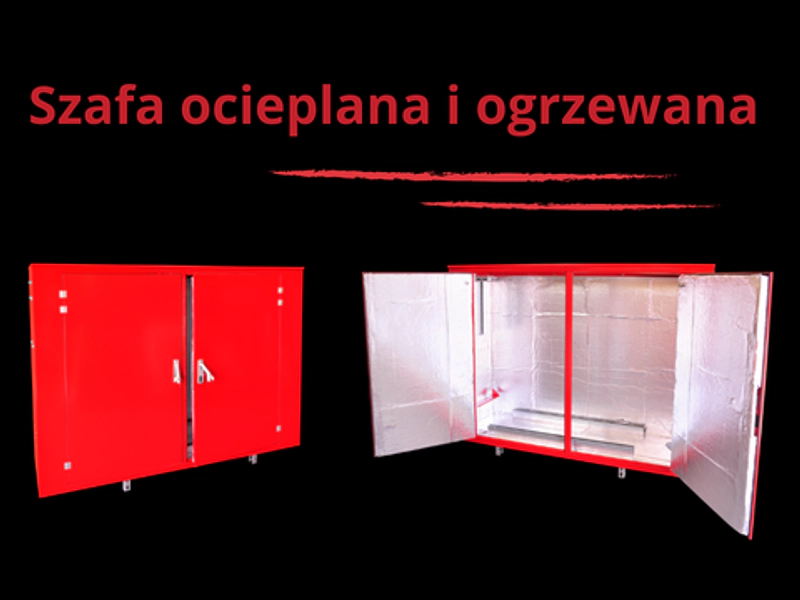 Szafa ocieplana i ogrzewana. Kolejny zrealizowany projekt.