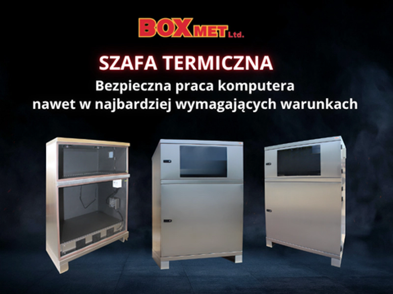 Szafa termiczna do bezpiecznej pracy komputera w wymagający