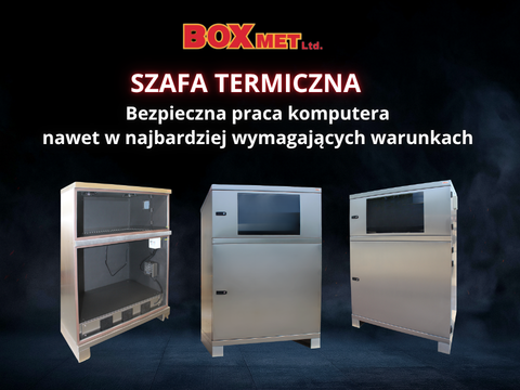 Szafa termiczna do bezpiecznej pracy komputera w wymagający