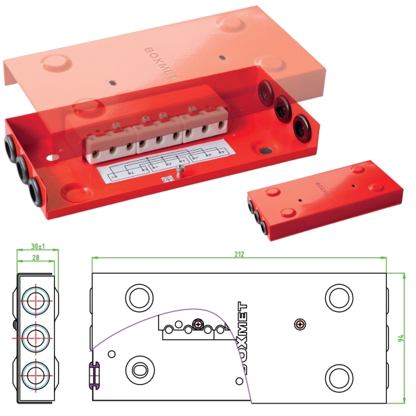 Puszki E90 PP-BXM rozgałęźne