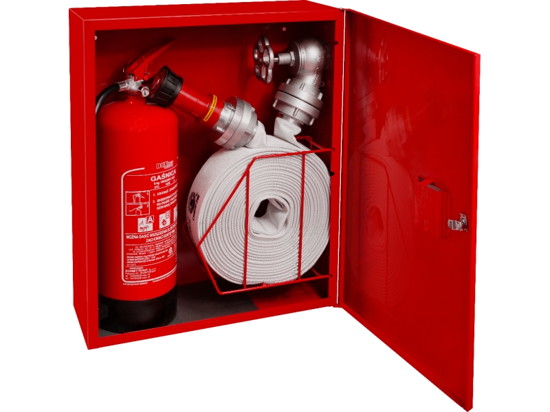 Hydrant wewnętrzny DN52 ECO z miejscem na gaśnicę Kombi