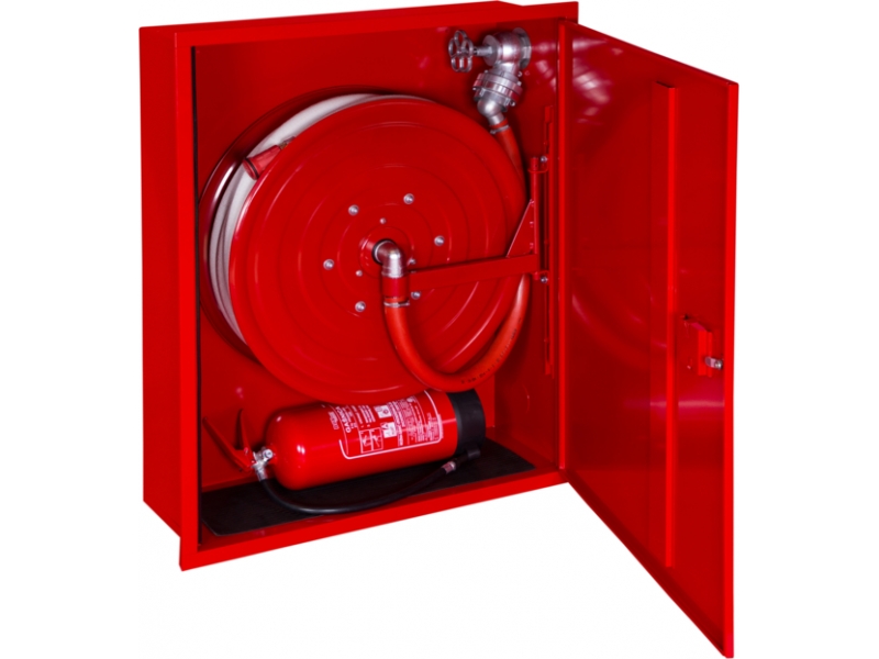Hydrant wewnętrzny DN33 z miejscem na gaśnicę pod spodem