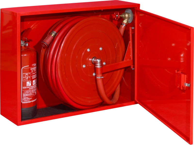 Hydrant wewnętrzny DN25 z miejscem na gaśnicę obok