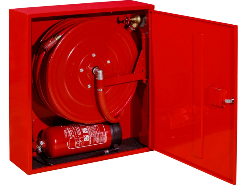 Hydrant wewnętrzny DN25 z miejscem na gaśnicę pod spodem